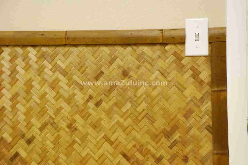 Bamboo Slats wainscoting