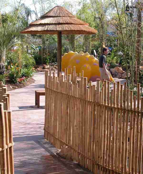 Rustic Bamboo Fence - GKTW