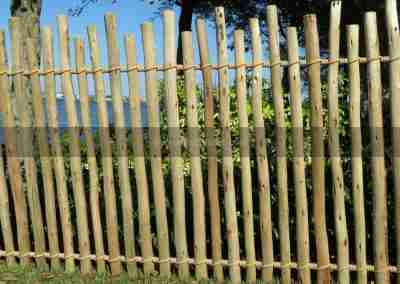 Rustic Eucalyptus Fencing