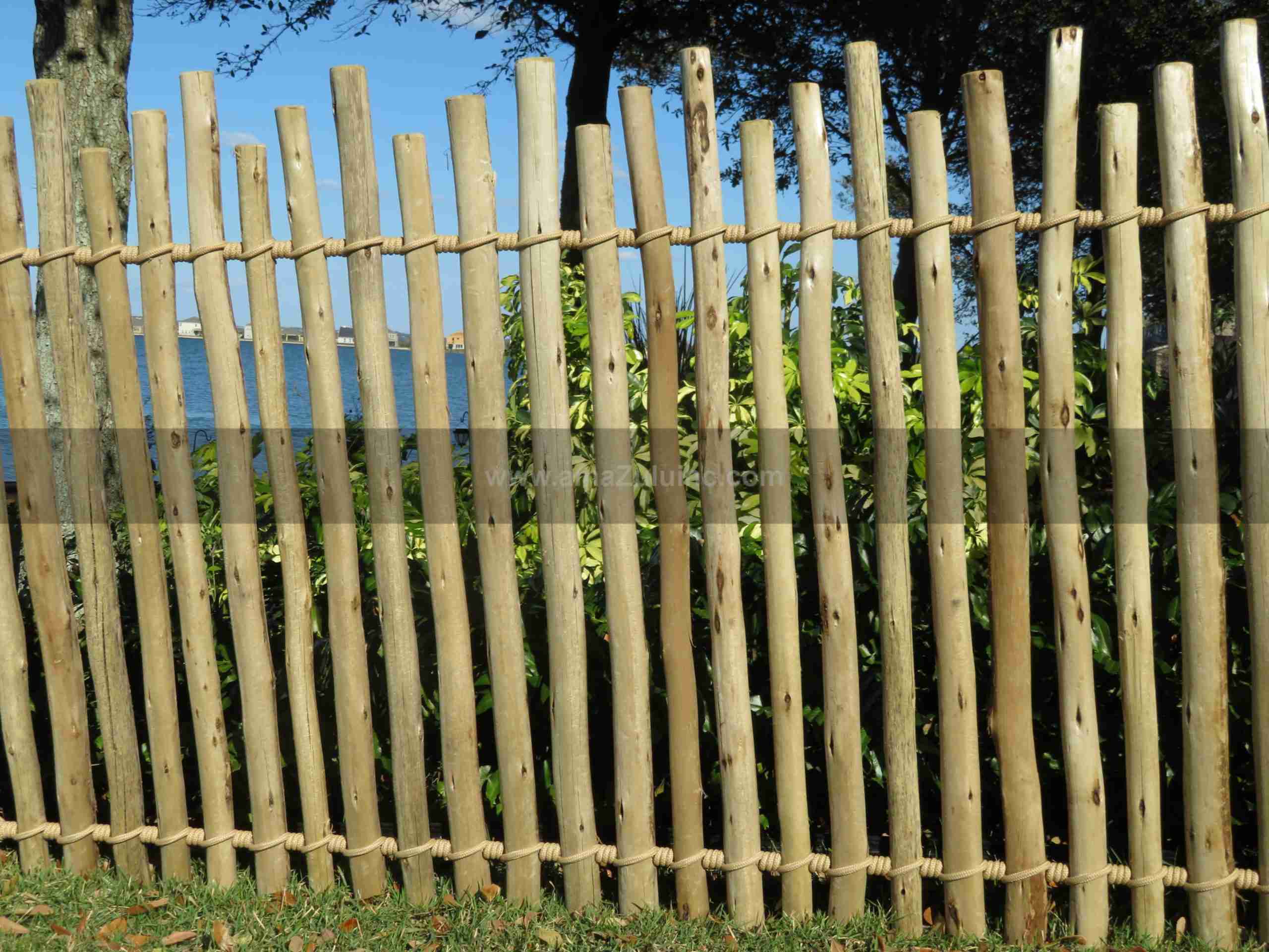 Rustic Eucalyptus Fencing