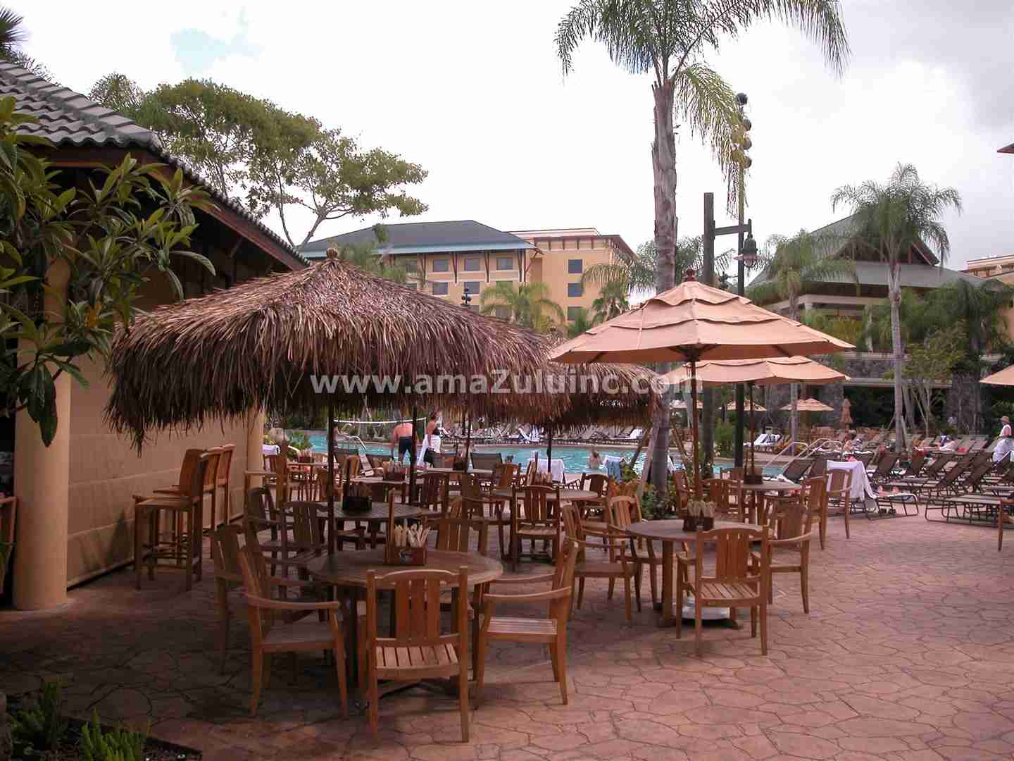 natural thatch capes - outdoor dining