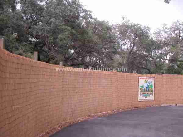 peeled reed fencing